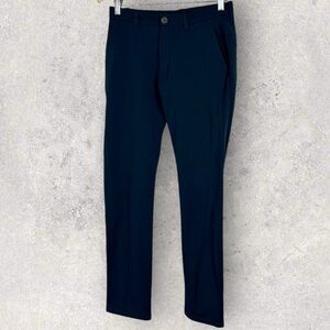 Ministry of Supply Navy Blue Mens Slim Pants Size 28 Trousers Minimalist Stretch